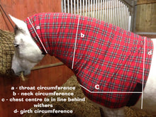Load image into Gallery viewer, Headless horse hoods. Fleece neck cover pjamas