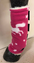 Load image into Gallery viewer, Patterned fleece and faux fur exercise boots