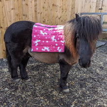 Load image into Gallery viewer, Shetland Unicorn saddle pads/fleece numnahs