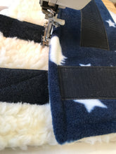 Load image into Gallery viewer, Patterned fleece and faux fur exercise boots