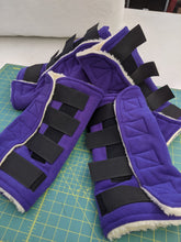 Load image into Gallery viewer, Fleece exercise boots with faux fur lining