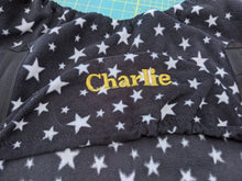 Load image into Gallery viewer, Printed fleece Embroidered ride on saddle cover