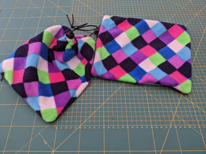 Small stirrup Covers, printed fleece