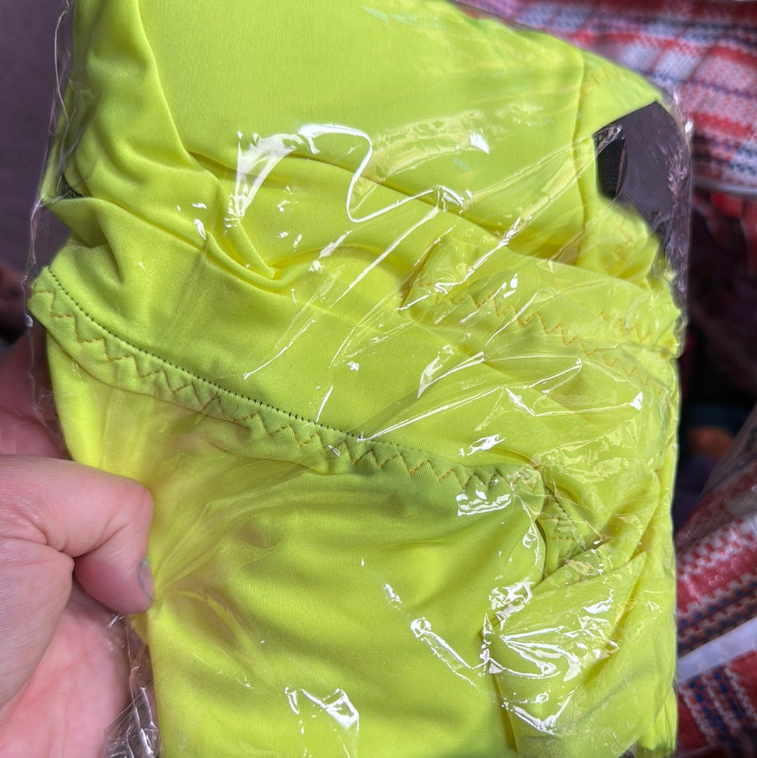 Full size fluorescent yellow bib