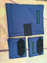 Load image into Gallery viewer, Navy Turnout rug buckle guard and surcingle guards. Buckle Cover