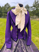 Load image into Gallery viewer, Purple concours outfit. Astride or side saddle.