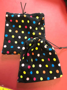 Small stirrup Covers, printed fleece