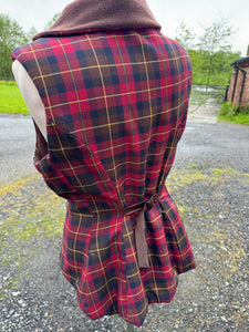 Red tartan waistcoat