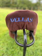 Load image into Gallery viewer, Embroidered ride on saddle cover