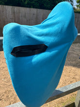 Load image into Gallery viewer, Turquoise  fleece ride on saddle cover