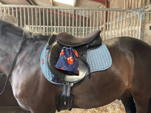 Load image into Gallery viewer, Large stirrup Covers, printed fleece