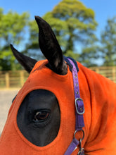 Load image into Gallery viewer, Seville orange fleece horse hood