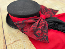 Load image into Gallery viewer, Red with black lace