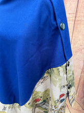 Load image into Gallery viewer, Royal Blue wool cape.