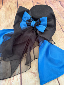 Royal blue satin