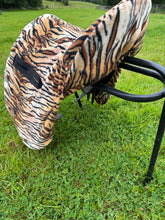 Load image into Gallery viewer, Tiger print ride on saddle cover