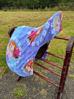 Sale - Frozen fleece saddle cover.