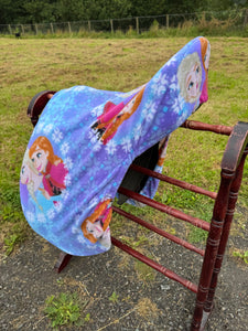 Sale - Frozen fleece saddle cover.
