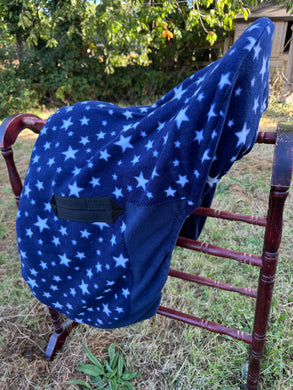Double layer ride on saddle cover.