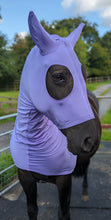 Load image into Gallery viewer, Lilac lycra horse hood