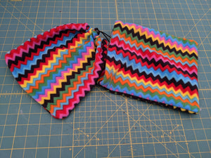 Small stirrup Covers, printed fleece