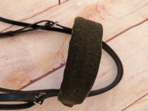 Tweed brow band cover