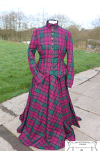 Load image into Gallery viewer, Burgundy tartan astride outfit