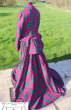 Load image into Gallery viewer, Burgundy tartan astride outfit