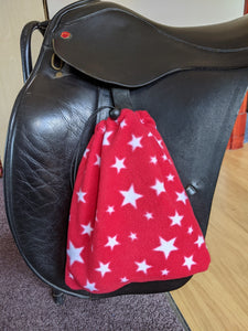 Small stirrup Covers, printed fleece