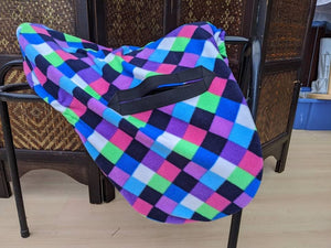 Harlequin ride on saddle cover