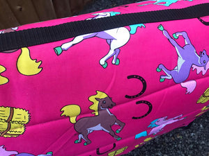 Pink horses saddle pads/fleece numnahs