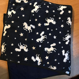 Shetland Unicorn saddle pads/fleece numnahs