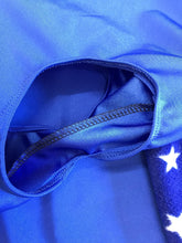 Load image into Gallery viewer, Royal blue lycra hood with fleece ears and nose band