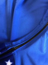 Load image into Gallery viewer, Royal blue lycra hood with fleece ears and nose band