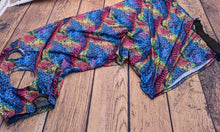 Load image into Gallery viewer, Multicoloured sparkle horse hood