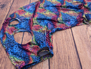 Multicoloured sparkle horse hood