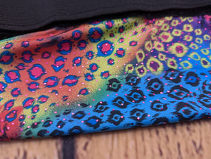 Multicoloured sparkle horse hood