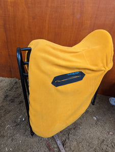 Ocre yellow ride on fleece saddle cover