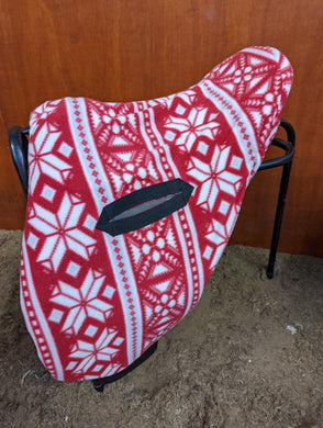 Christmas full size saddle cover.