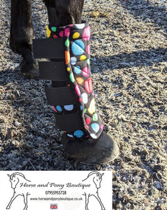 Square padded all fleece bubble boots