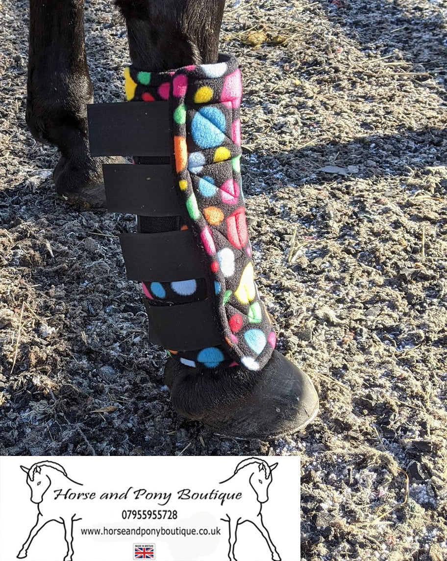 Square padded all fleece bubble boots