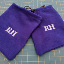 Load image into Gallery viewer, Personalised embroidered stirrup covers, stirrup iron protectors