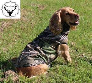 Camouflage water resistant print dog jumper