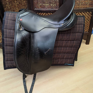 Brown tweed print saddle pad